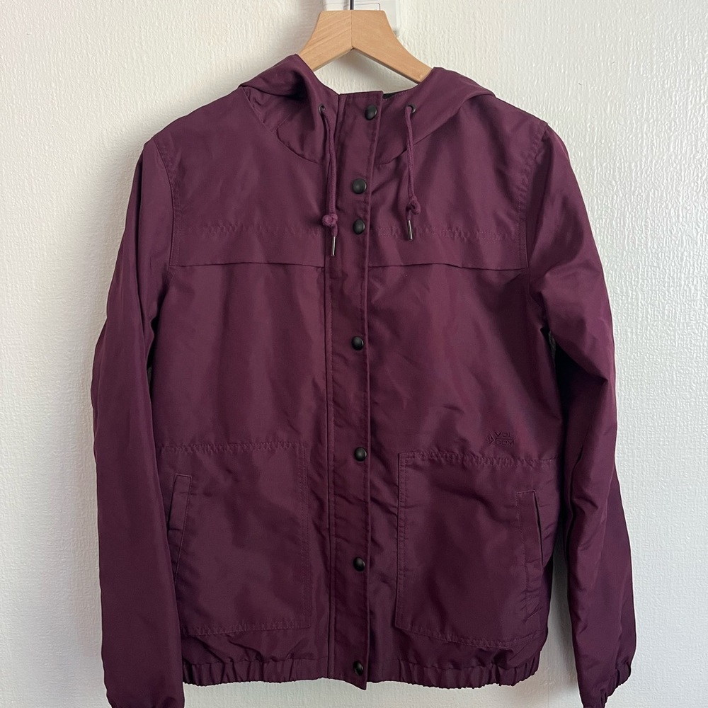 Volcom Purple Lightweight Hooded Jacket